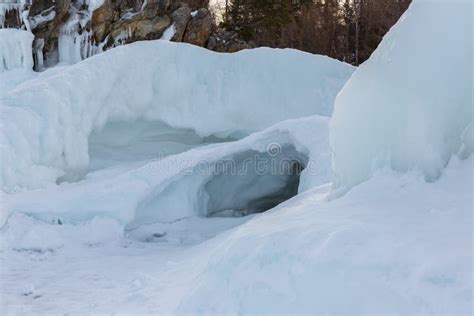 Snow Caves Of Ice Stock Image Image Of Rock Field 70473997