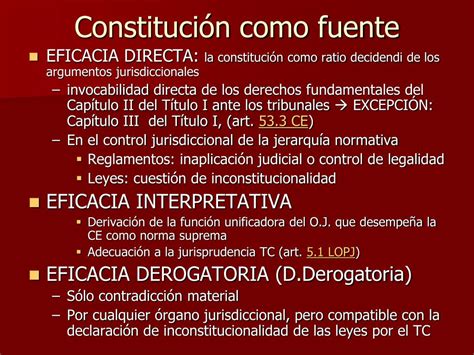 Ppt Fuentes Del Derecho Y La ConstituciÓn Como Fuente Powerpoint