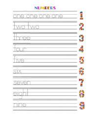 This video is meant for nursery and. English teaching worksheets: Numbers