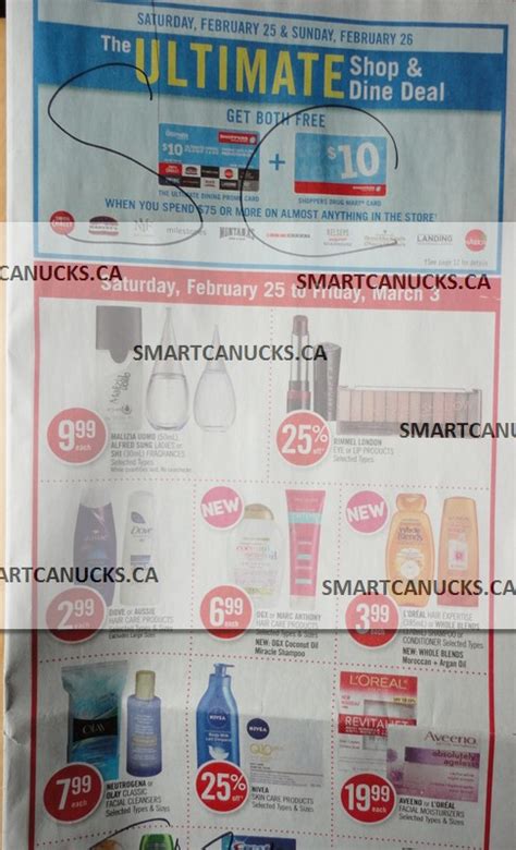 Promote an offer that slightly discounts the cost of gift cards purchased over a certain dollar value. Shoppers Drug Mart Flyer Sneak Peek: Get A $10 Ultimate ...