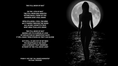 Romantic Love Poem The Full Moon Of May Youtube