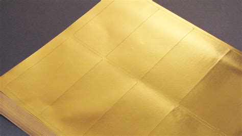 gold foil labels  lasers  sheets gf