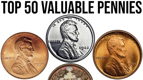 Top 50 Most Valuable Pennies In History Youtube