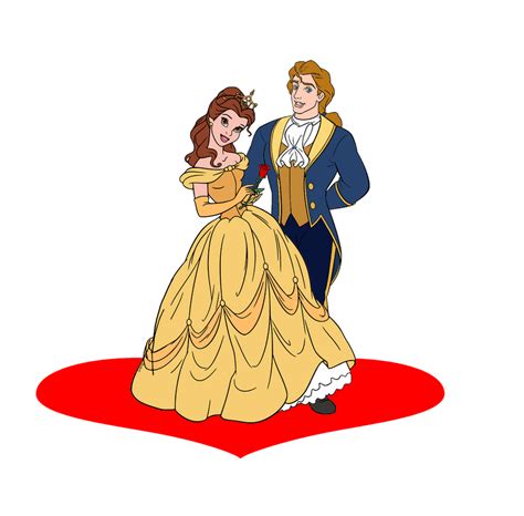 Love Couples Princess Belle And Prince Adam By Crossovercreteor On