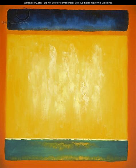 Untitled Blue Yellow And Green On Red Mark Rothko Inspired By