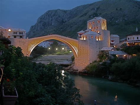 Stari Most Old Bridge Mostar Bosnia And Herzegovina Mostar