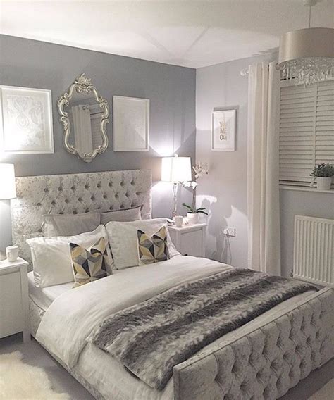 It can also be a more understated balancer with cream, beige and brown. Sumptuous Bedroom Inspiration in Shades of Silver - Master ...