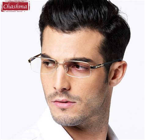 Buy Chashma Pure Titanium Eye Glasses Half Rim