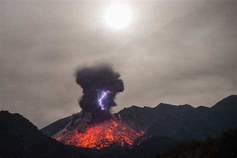 Photos Of Lightning Striking Inside Of An Erupting Volcano