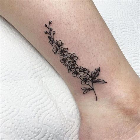 July Birth Flower Tattoos 2021072806 July Birth Flower Tattoos Water Lily Tattoo And Delphinium