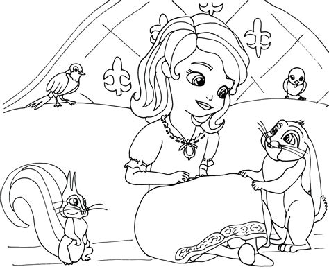 Princess Sofia Coloring Page Quality Coloring Page Coloring Home
