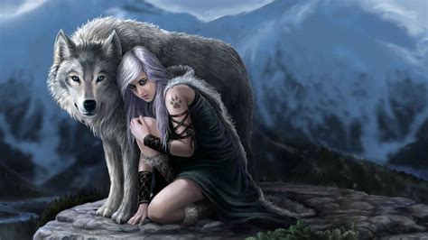 Wolf Girl Wallpapers Wallpaper Cave