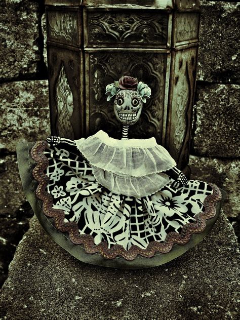 Anaboo Creations Mini Posable Day Of The Dead Doll Cipriana New On Ebay
