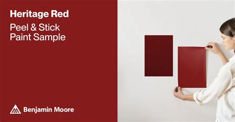 Heritage Red Paint Sample By Benjamin Moore Hc 181 Peel And Stick