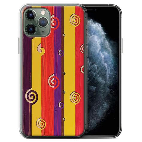 Stuff4 Gel Tpu Case Cover For Apple Iphone 11 Pro Retro Earth Tones Modern Vibrant Fruugo Uk