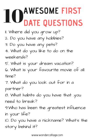 10 First Date Questions To Ask The Wonder Cottage Questions To Get