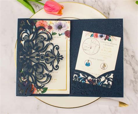 Folded Wedding Invitations Cards Pak Printers