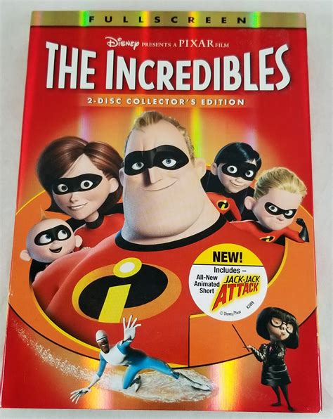 new disney pixar the incredibles 2 disc collectors edition dvd full screen 786936279979 ebay
