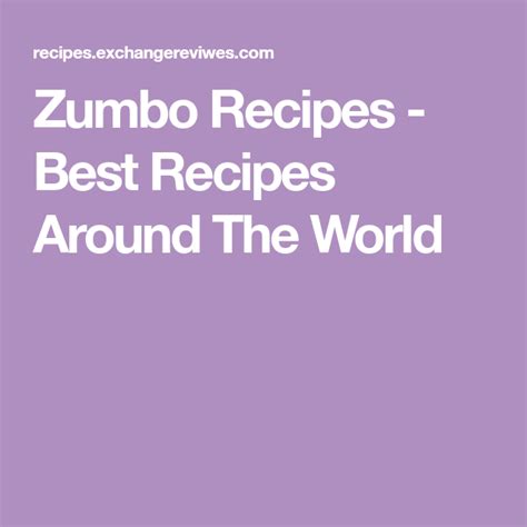 Likely i'm just bummed cuz i was rooting for him. Zumbo Recipes - Best Recipes Around The World | Zumbo ...