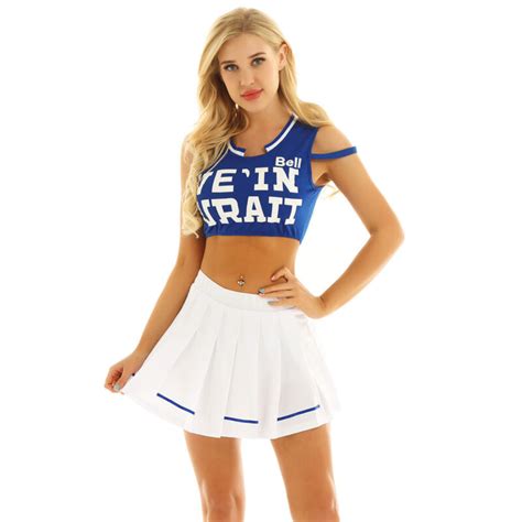 Sexy Cheerleader Uniform Lingerie Women Girls School Cosplay Costume Sport Dress Ebay