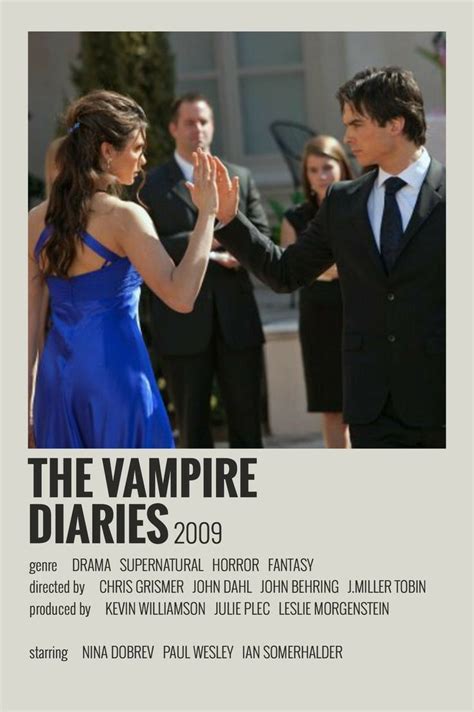 Tv Shows Poster Polaroid The Vampire Diaries 2009 Peliculas De