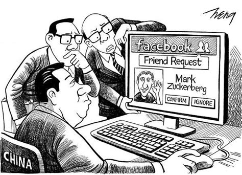 opinion cartoon heng on zuckerberg courting china the new york times