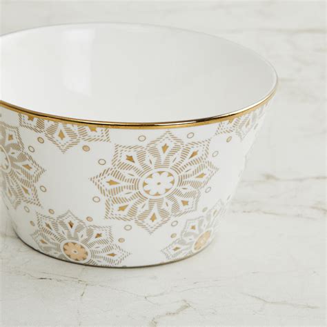 Buy Ebony Heritage Royale Emily Bone China Serving Bowl Set Of 4 From Home Centre At Just Inr