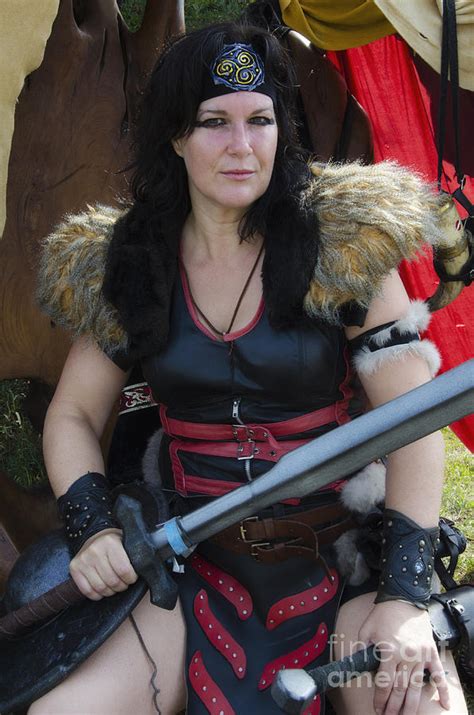 Medieval Barbarian Eriana Iceni Photograph By Bob Christopher