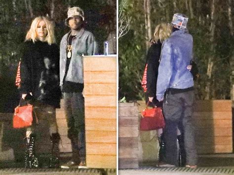 Tyga And Avril Lavigne Seen Hugging After Dinner Photos
