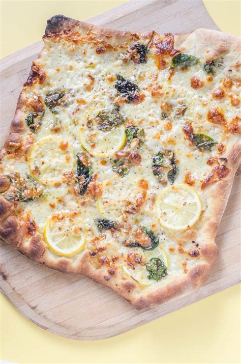 Smoked Mozzarella Lemon Pizza Hello Fun Seekers Recipe Lemon