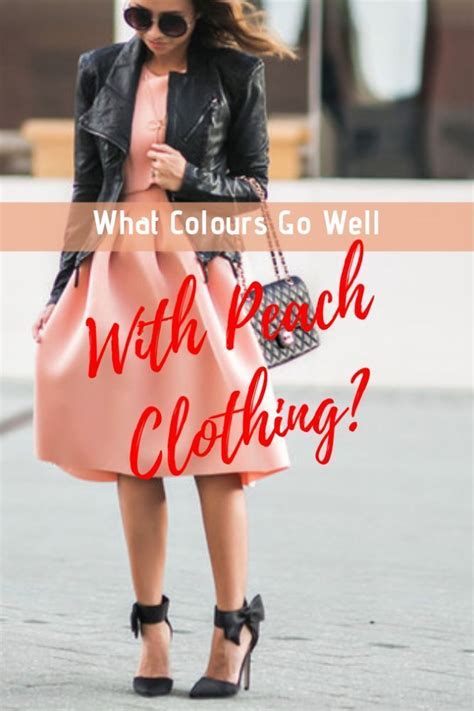 What Colours Go Well With Peach Clothing Peach Shirt Outfit Shirt
