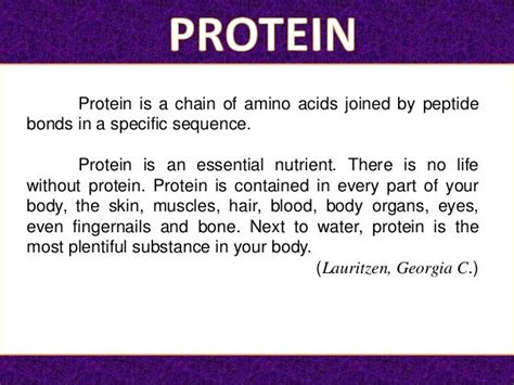 Protein Its Functions