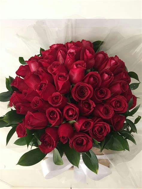 Flower Bouquet For Girlfriend Romantic Buquê De Rosas Vermelhas
