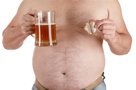 enlarged liver beer belly