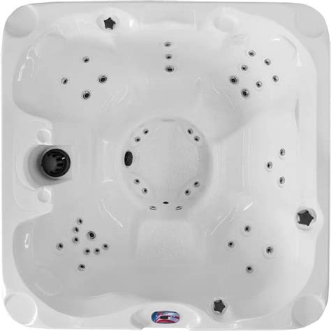 American Spas 7 Person 40 Jet Premium Acrylic Bench Spa Standard Hot Tub With Ozonator And 5 5kw