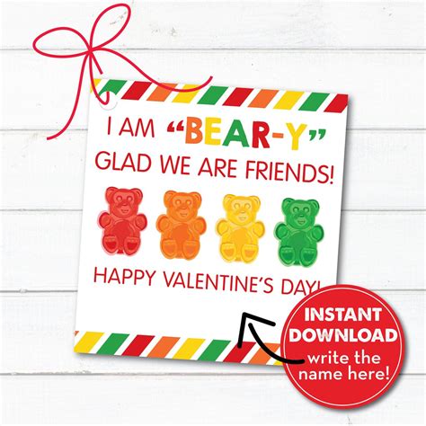 Im Beary Glad Were Friends Valentine Sugar Crestline