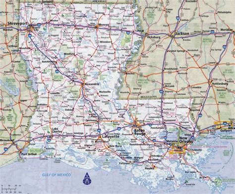 Louisiana Map Highway Map Map