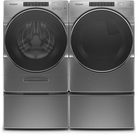 Whirlpool Wpwadrgc66202 Side By Side On Pedestals Washer Dryer Set With