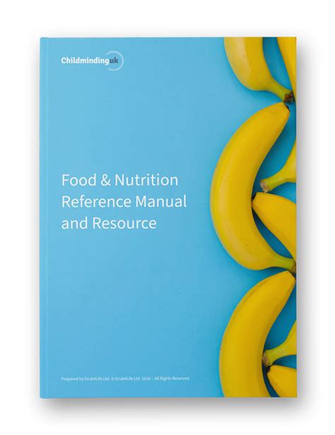 Food Nutrition And Recipe Manuals Childminding Uk