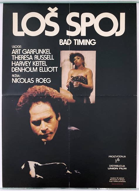 Original Vintage Movie Poster Bad Timing Art Garfunkel Nicolas Roeg 1980 Sigedon