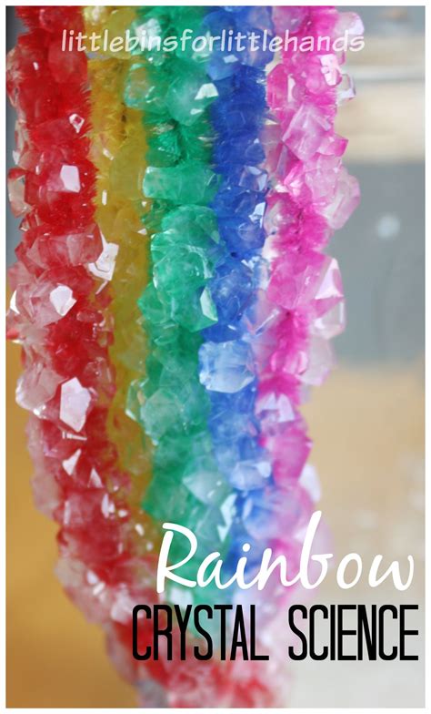 Grow Your Own Rainbow Crystals Growing Crystals Borax Crystals