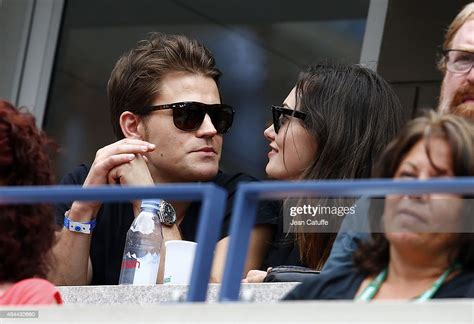 Paul Wesley And Girlfriend Phoebe Tonkin Attend Day 6 Of The 2014 Us