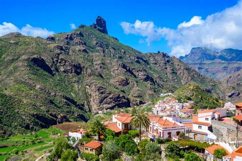 Tejeda Village In Mountain Scenery In Gran Canaria Beautiful