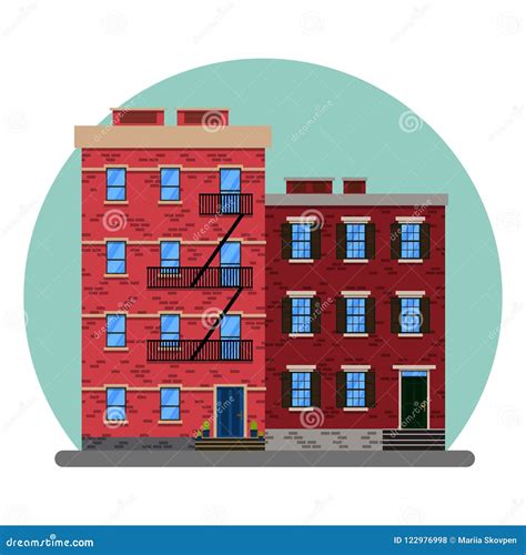 old brick apartment buildings new york city stock illustrations 20 old brick apartment