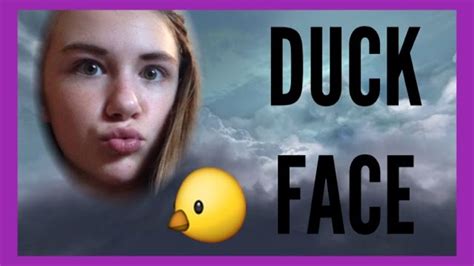 Girl Making A Duck Face Fan Video Youtube