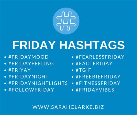 Friday Hashtags Friday Hashtags Social Media Hashtags Hashtags