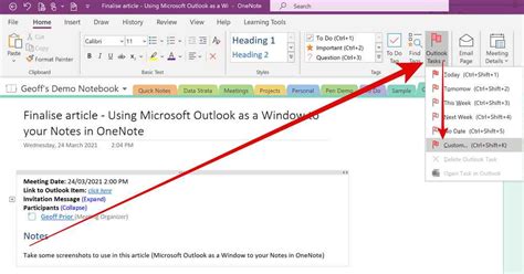 Create An Outlook Task In Onenote For An Effective To Do List