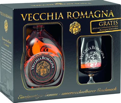 Brandy Vecchia Romagna 38 07l Z Kieliszkiem Sklep Smacza Jama