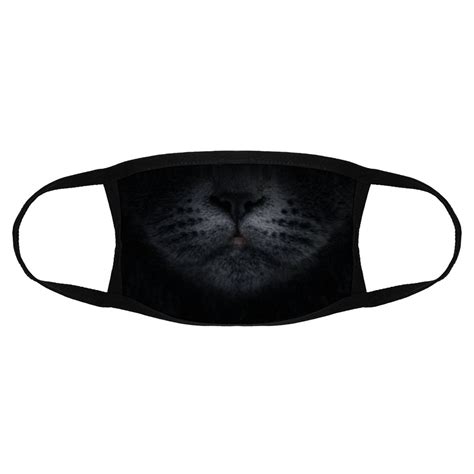 Black Cat Face Mask Reusable Face Mask Washable Face Mask Etsy
