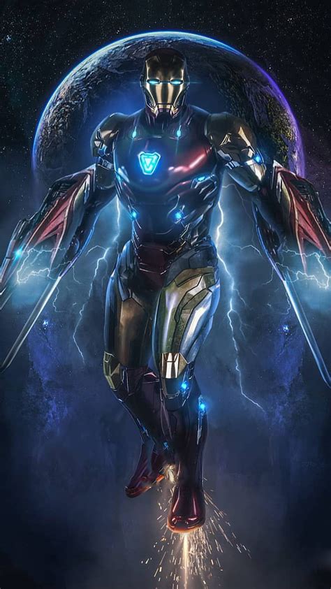 1366x768px 720p Free Download Iron Man In Space Avengers Endgame